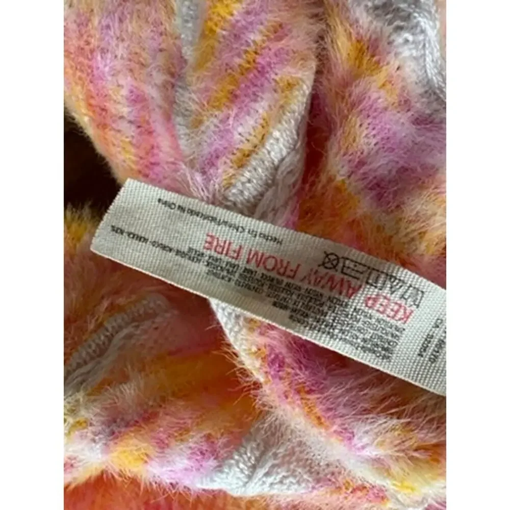 Intimately Free People It’s Unreal Sorbet Striped Oversized Pullover Sweater M